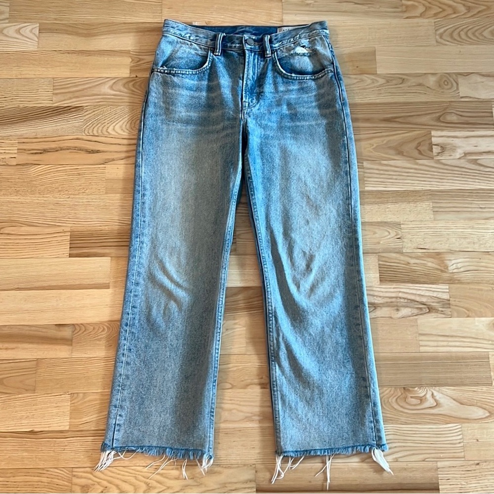 All Saints Mazzy Straight Leg Light-Washed Jeans